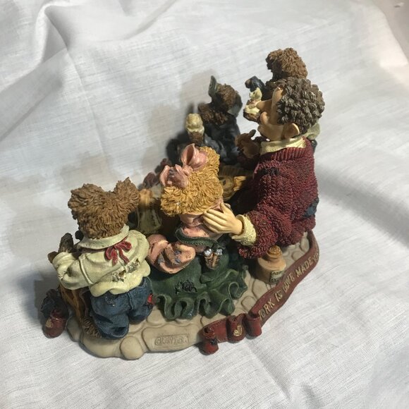 Boyds Bears 5th Anniversary Figurine H.L.B.'s Work Is Love Made Visible 1998 - Picture 6 of 15